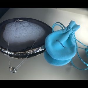 Tiffany & Co. Sterling Silver Bean Necklace